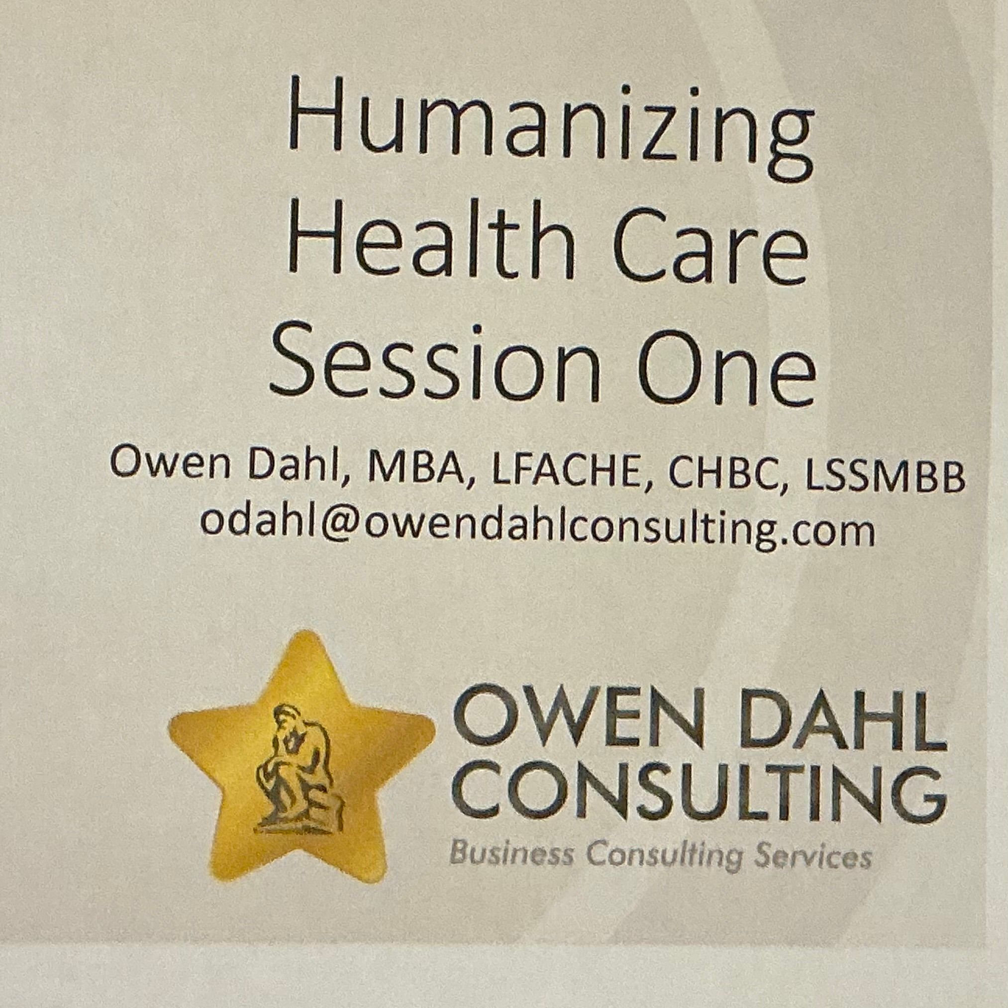 HHC Session One - Intro to series