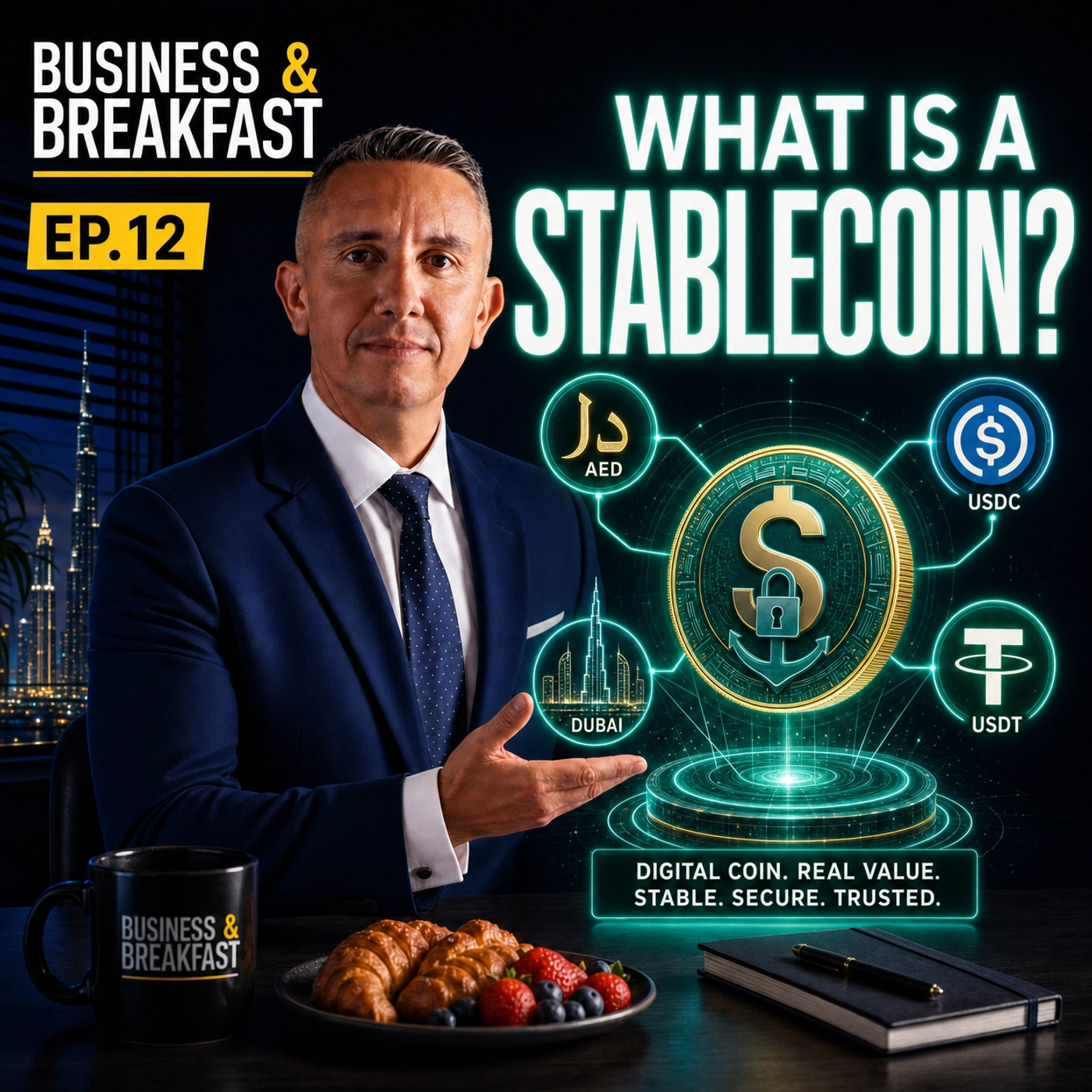 What Is a Stablecoin?| Business & Breakfast EP.12 episode artwork