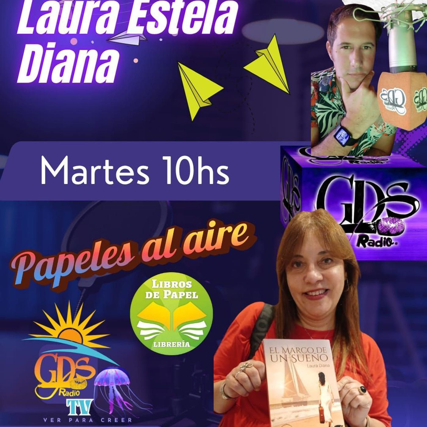 Papeles al Aire. Hoy nos visita la escritora Laura Diana episode artwork