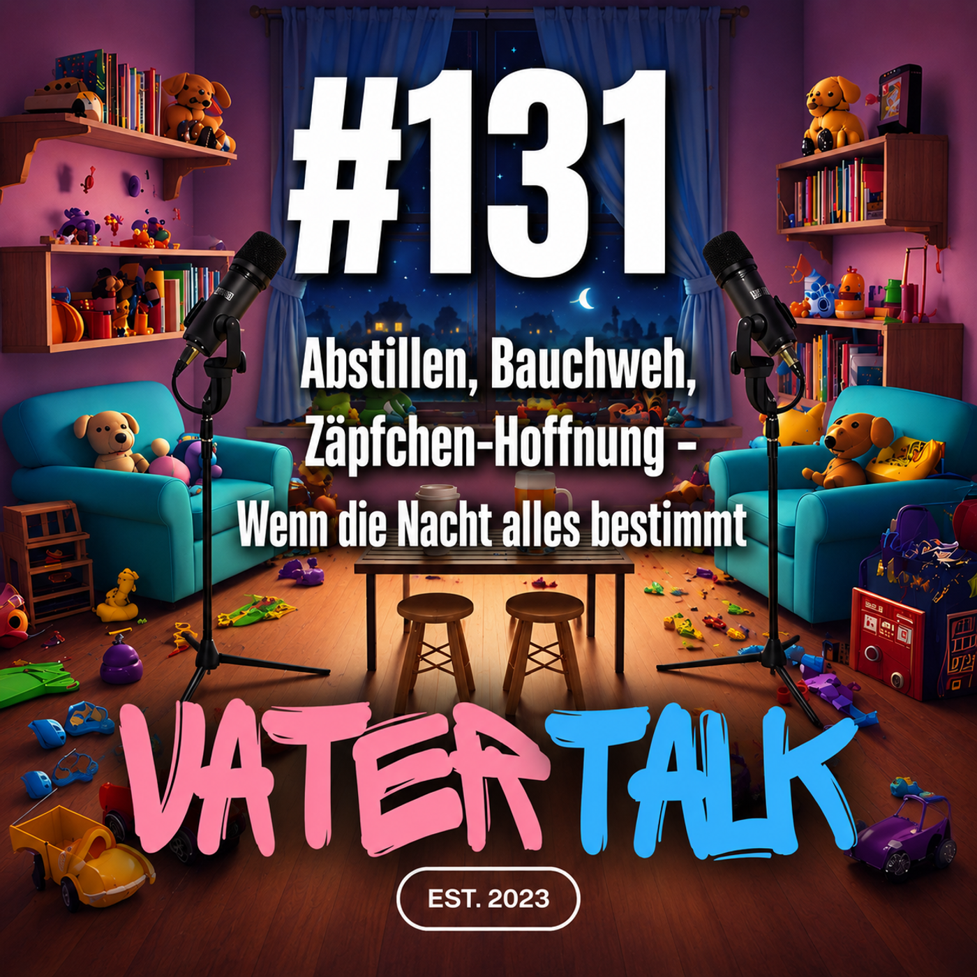 #131 Abstillen, Bauchweh, Zäpfchen-Hoffnung - Wenn die Nacht alles bestimmt episode artwork