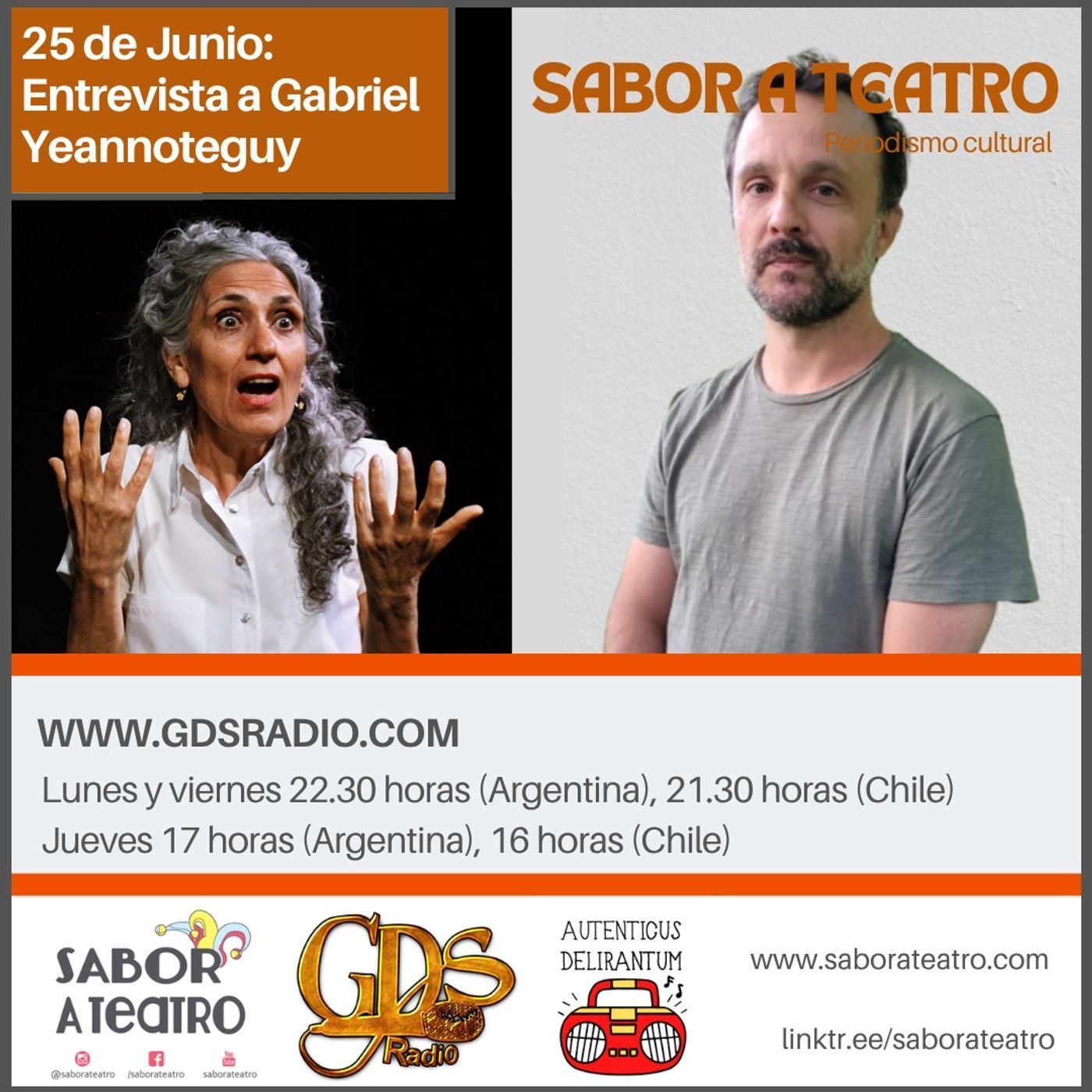Sabor a teatro. Hoy: Gabriel Yeannoteguy episode artwork