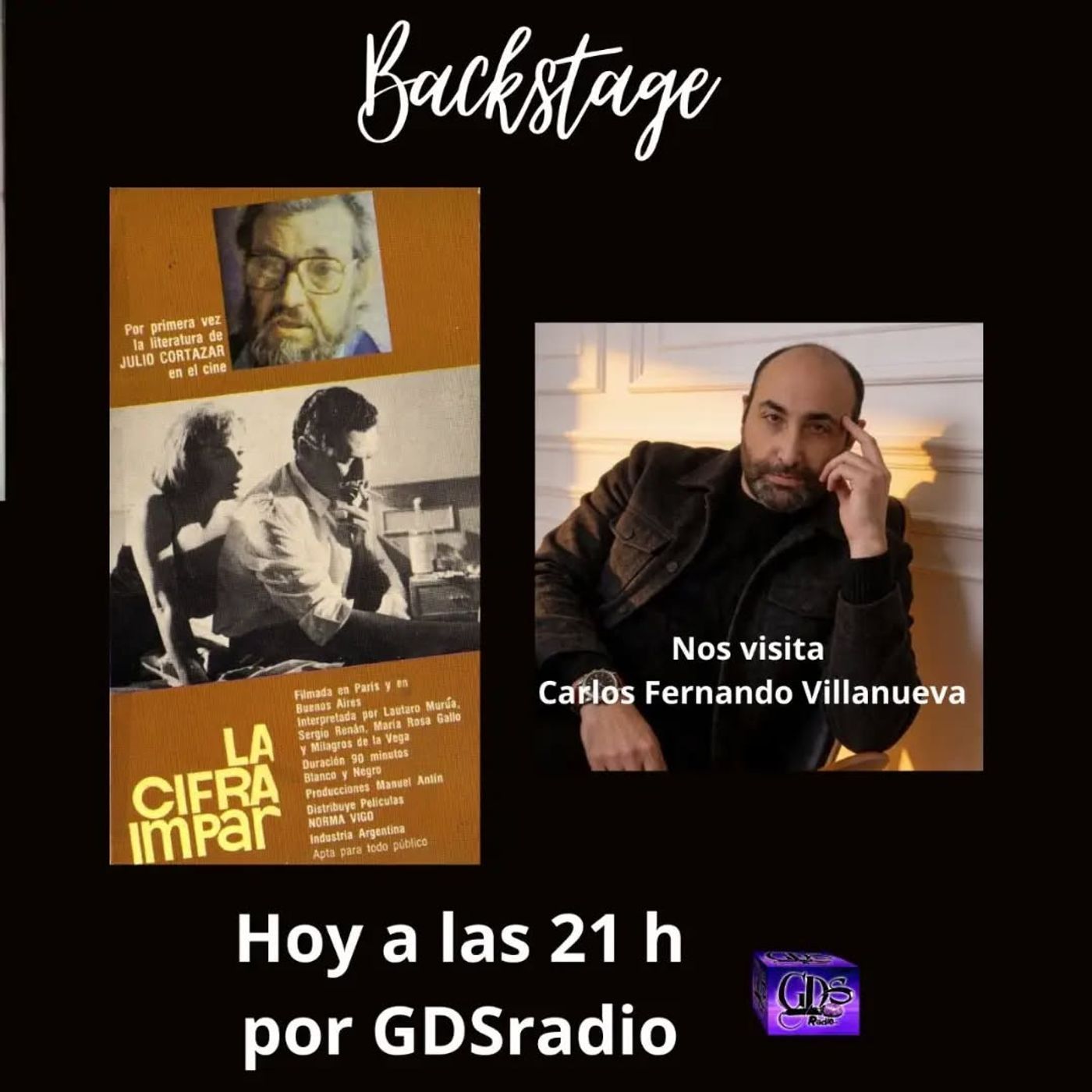 Backstage. Hoy: Cine y literatura. Carlos Villanueva y Cortázar  episode artwork
