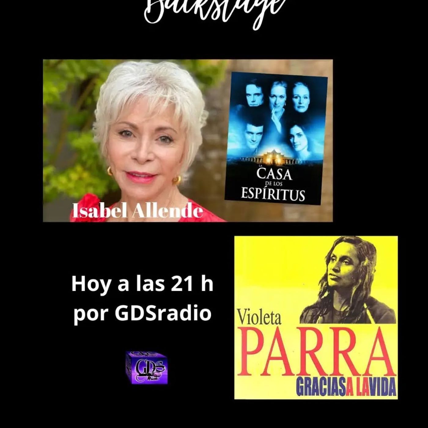 La casa de los espíritus y Violeta Parra en Backstage  episode artwork