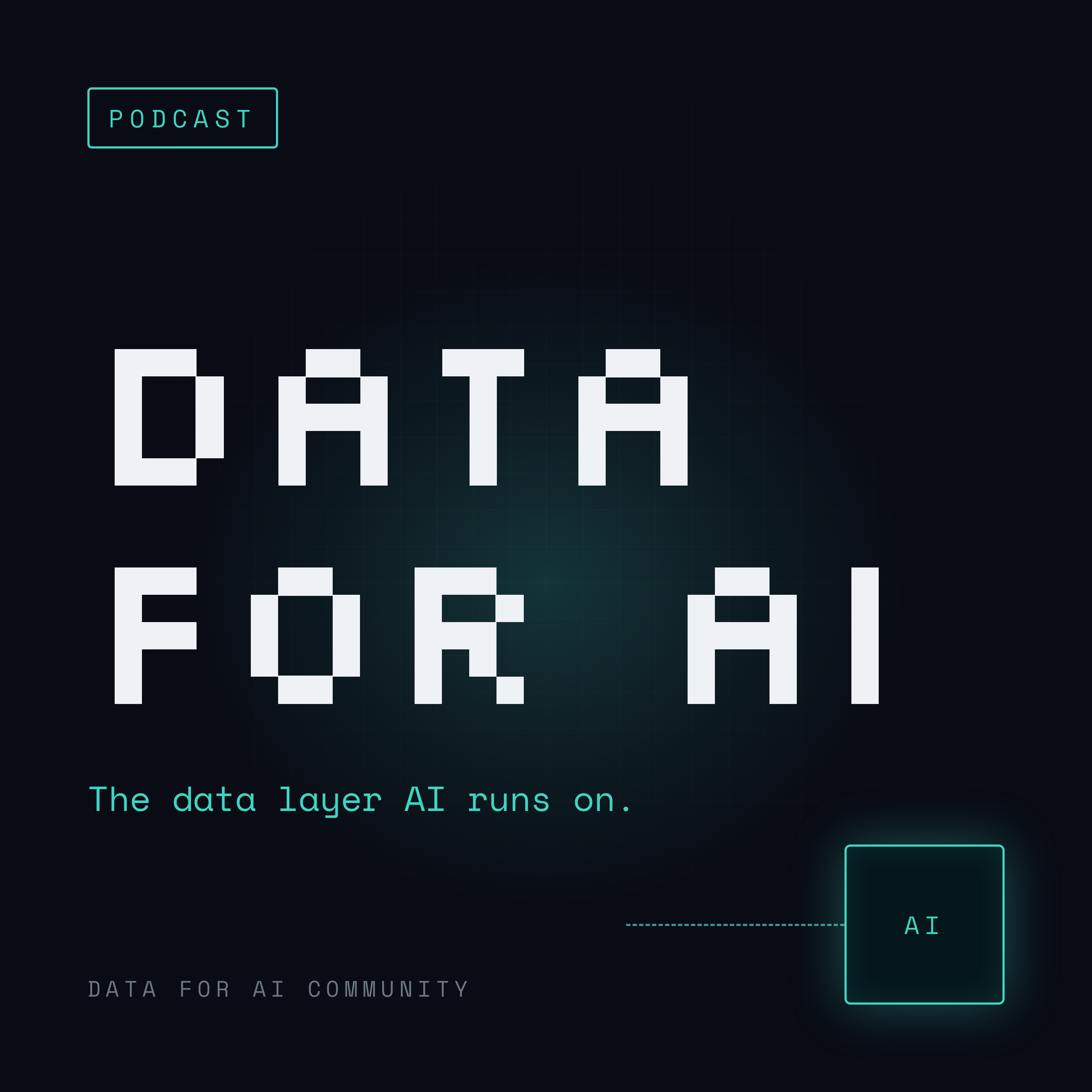Data for AI podcast artwork