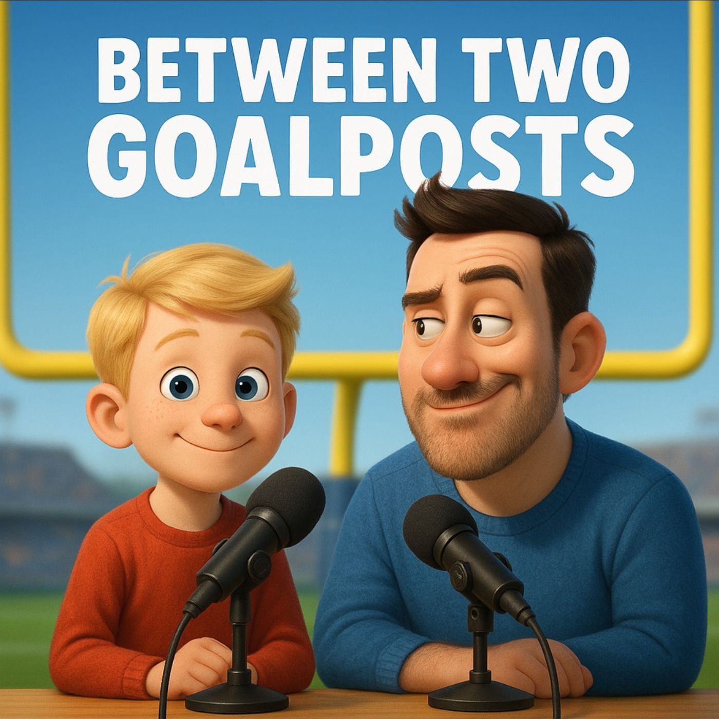 Between 2 Goal Posts podcast artwork
