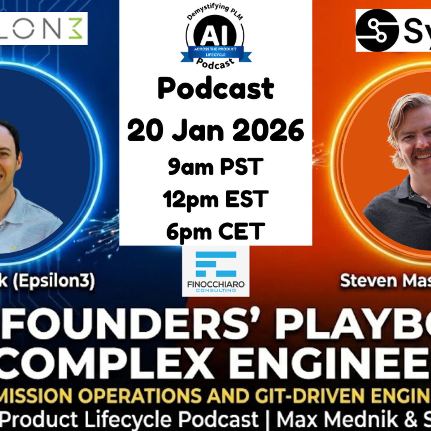 The Founders’ Playbook for Complex Engineering: Max from Epsilon3 and Steve from SysGit episode artwork