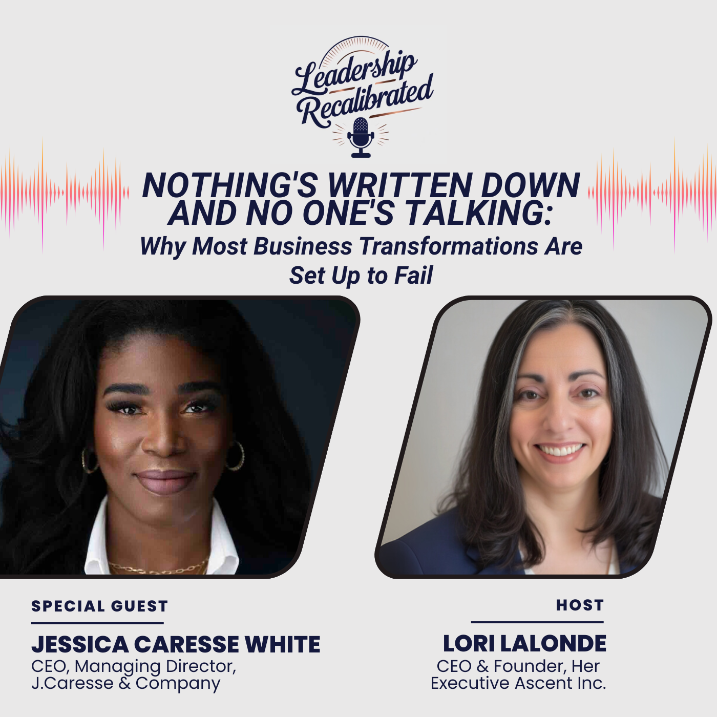 Cover art for Nothing's Written Down and No One's Talking: Why Most Business Transformations Are Set Up to Fail