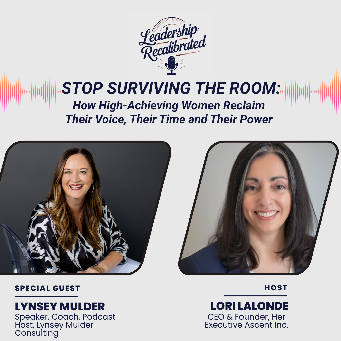 Cover art for Stop Surviving The Room: How High-Achieving Women Reclaim Their Voice, Their Time, and Their Power