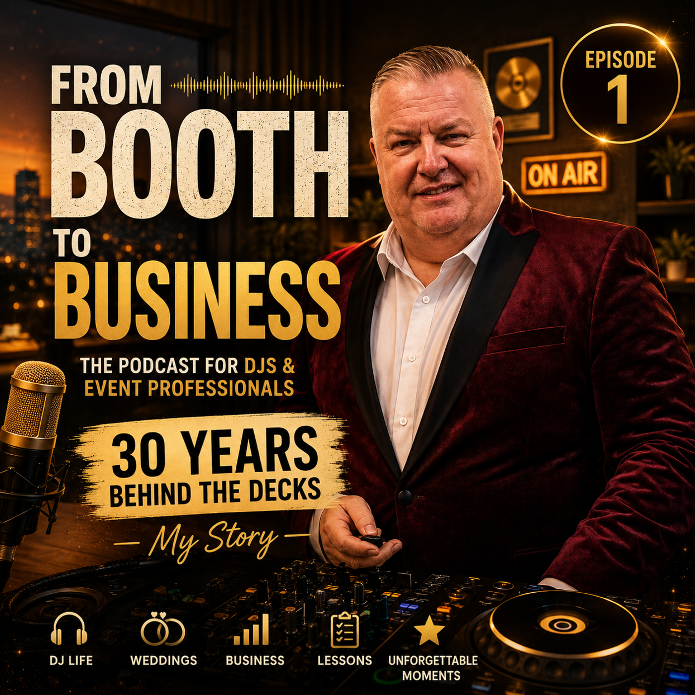 Logo of the podcast My Story, 30 years behind the decks Podcast My Story, 30 years behind the decks