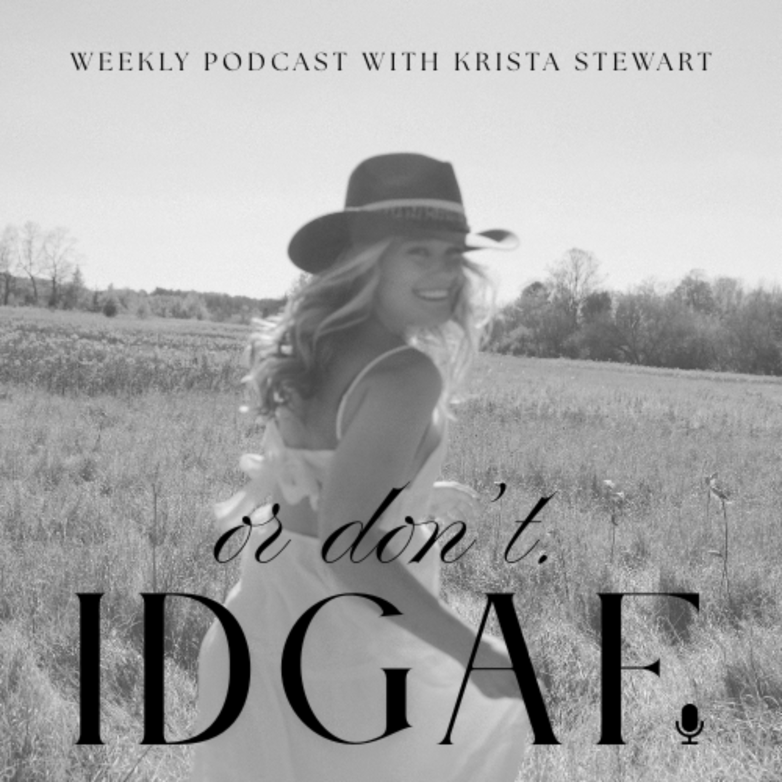 or don't. idgaf. podcast artwork