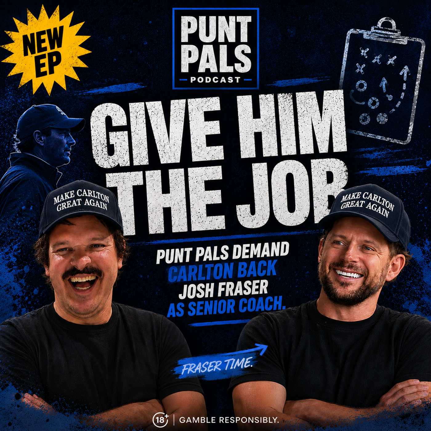 🥸 'Give him the job or it's the dumbest decision ever' - Punt Pals demand Carlton back Josh Fraser episode artwork