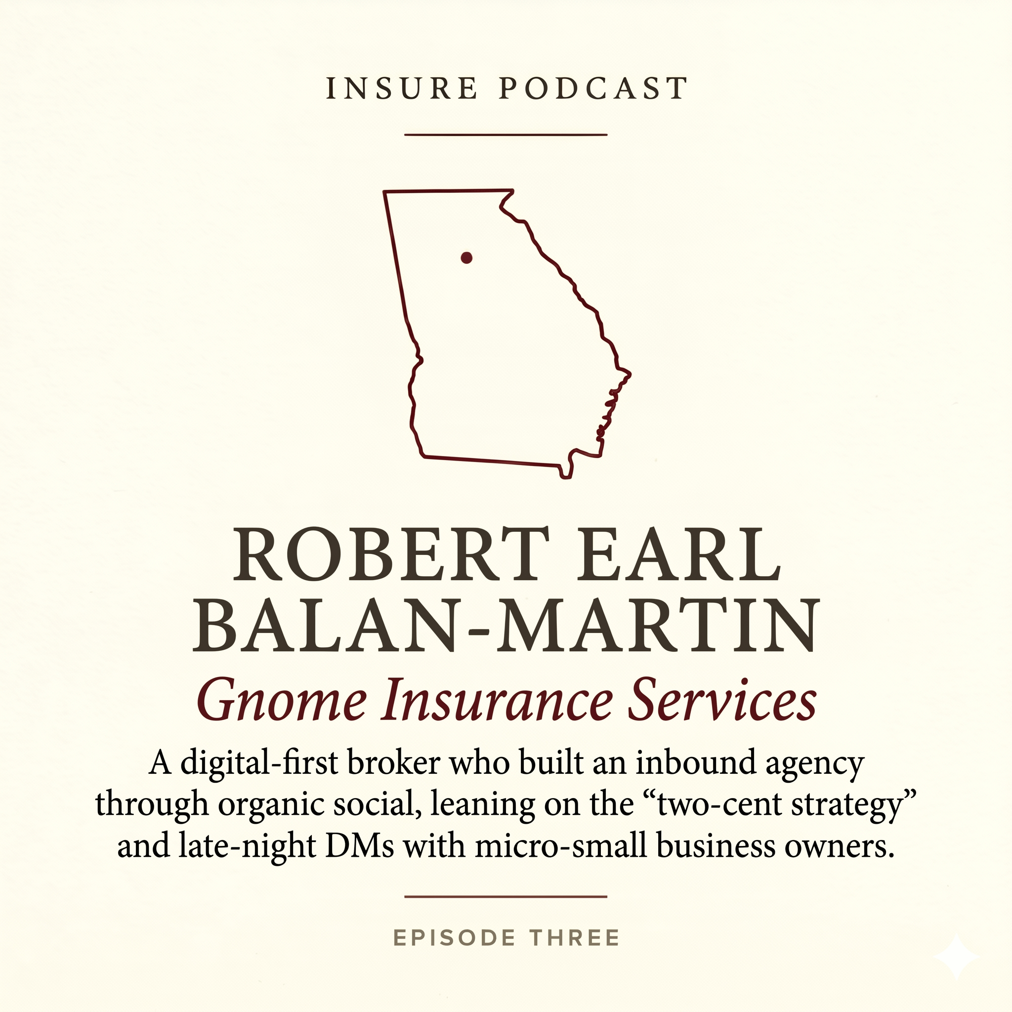 InsurePodcast #3: Robert Earl Balan-Martin episode artwork