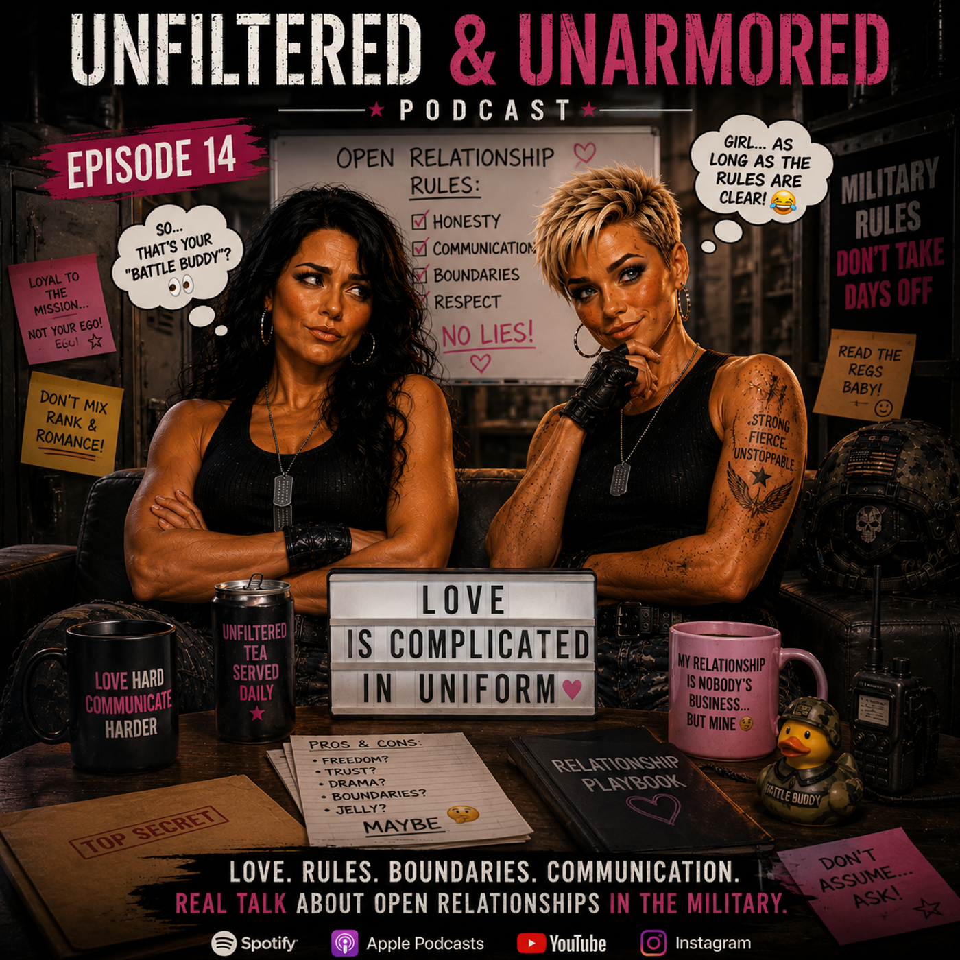 Episode 014: Open Relationships in Uniform — Love, Rules, & Real Talk🎙️ episode artwork
